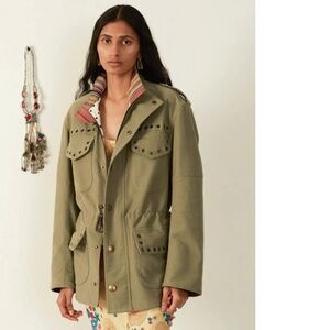 Alix of Bohemia Porter Eucalyptus Moleskin Jacket Size XL